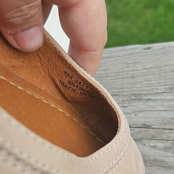 Frye Carson Ballet Flats Beige Leather Size 8 - Picture 4 of 6